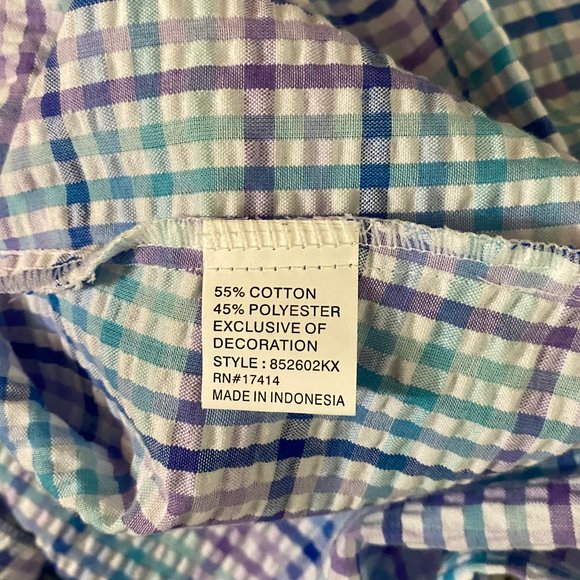 Miss Elaine Seersucker Robe Duster 3X - Picture 11 of 11